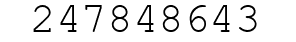 Number 247848643.