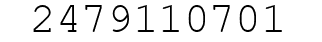Number 2479110701.