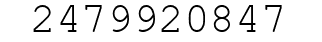 Number 2479920847.