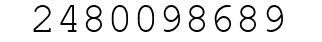 Number 2480098689.