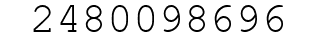 Number 2480098696.