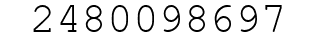 Number 2480098697.