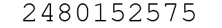 Number 2480152575.