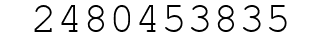 Number 2480453835.