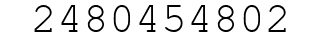 Number 2480454802.