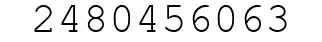 Number 2480456063.