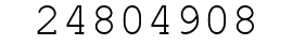 Number 24804908.