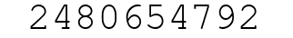 Number 2480654792.
