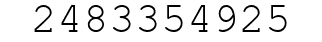 Number 2483354925.