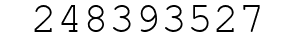 Number 248393527.