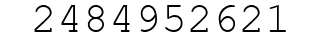 Number 2484952621.