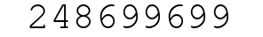 Number 248699699.