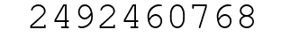 Number 2492460768.