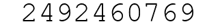 Number 2492460769.