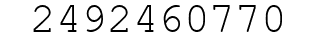 Number 2492460770.