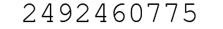 Number 2492460775.