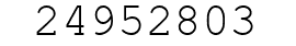 Number 24952803.