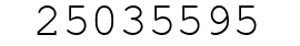 Number 25035595.