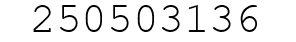 Number 250503136.