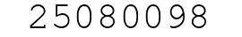 Number 25080098.