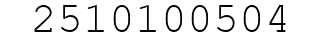 Number 2510100504.