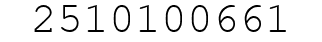 Number 2510100661.
