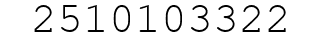 Number 2510103322.