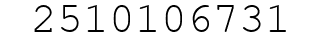 Number 2510106731.