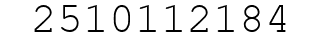 Number 2510112184.