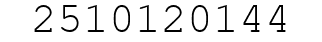 Number 2510120144.