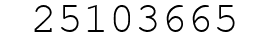 Number 25103665.
