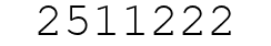Number 2511222.