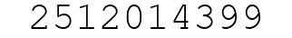 Number 2512014399.