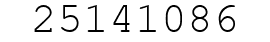 Number 25141086.