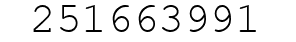 Number 251663991.
