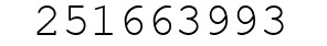 Number 251663993.