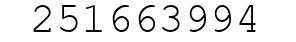 Number 251663994.