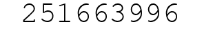 Number 251663996.