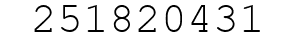 Number 251820431.