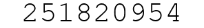 Number 251820954.