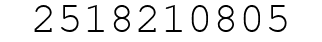 Number 2518210805.