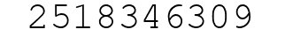 Number 2518346309.