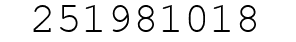 Number 251981018.