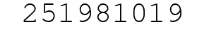 Number 251981019.