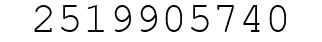 Number 2519905740.