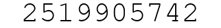 Number 2519905742.