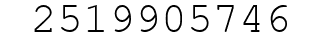 Number 2519905746.