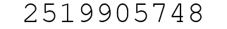Number 2519905748.