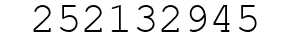 Number 252132945.