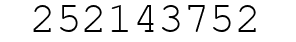 Number 252143752.